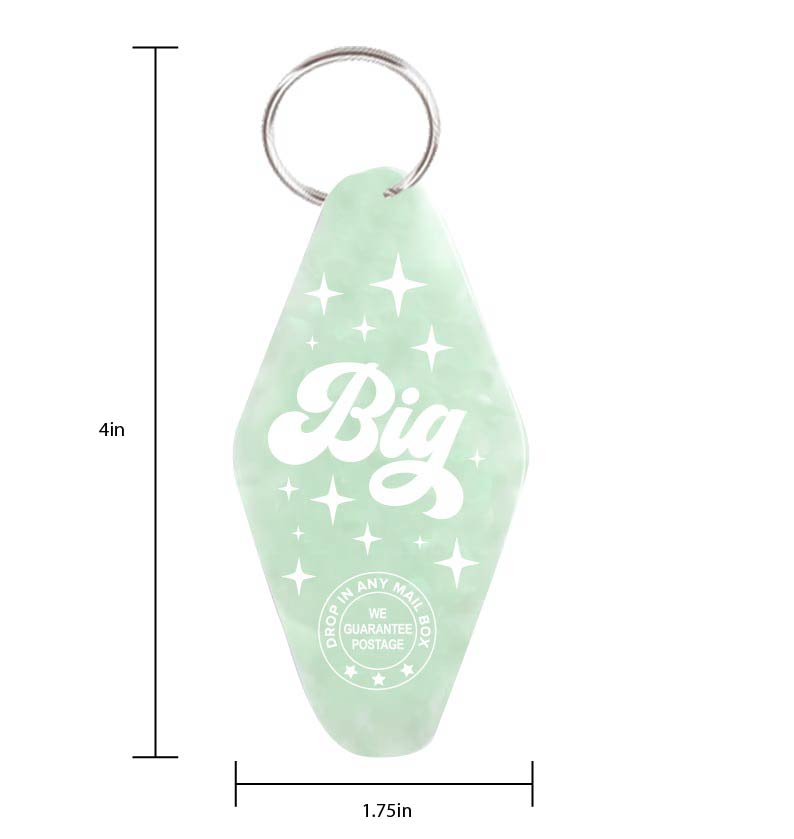 Big - Vintage Motel Keychain - Green