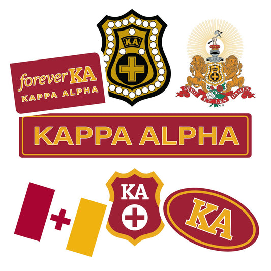 Kappa Alpha Fraternity Sticker Sheet- Brand Focus