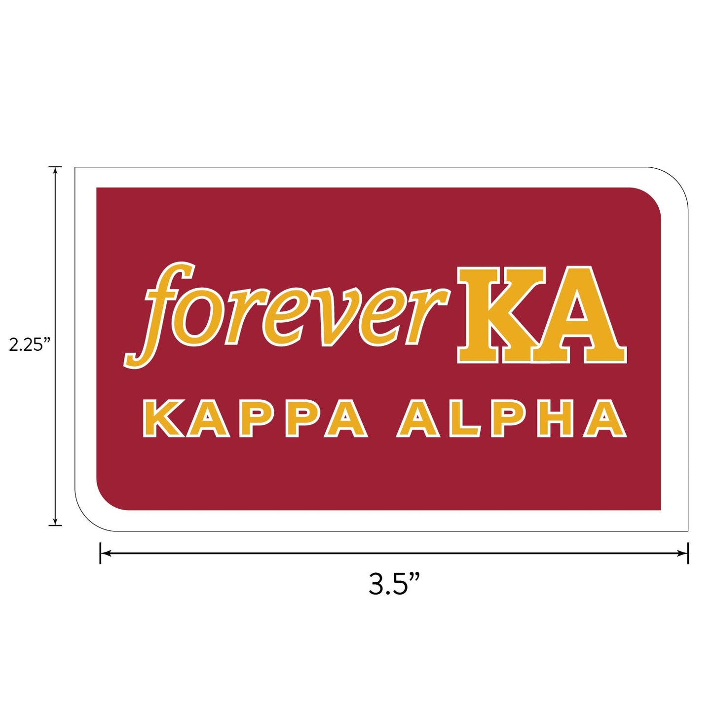 Kappa Alpha Fraternity Sticker Sheet- Brand Focus