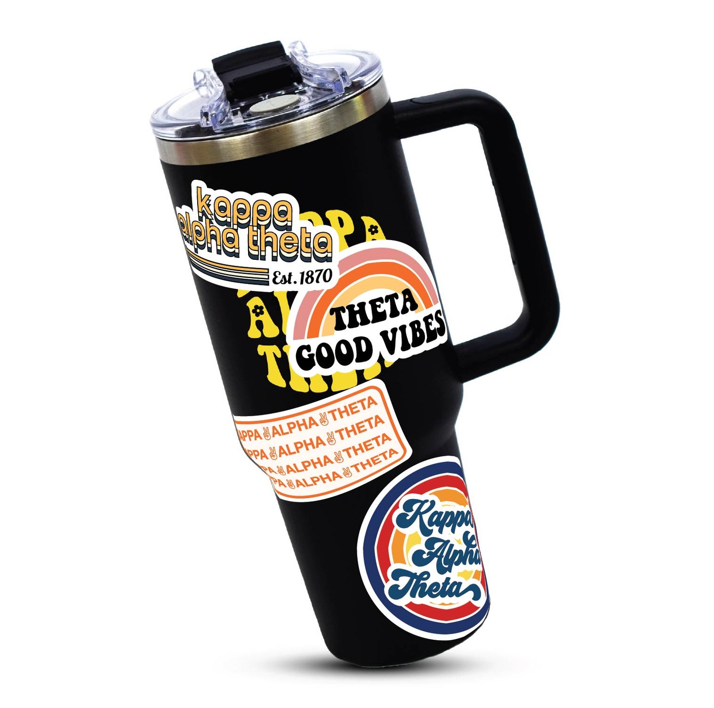 Kappa Alpha Theta <br> Retro Sticker Sheet