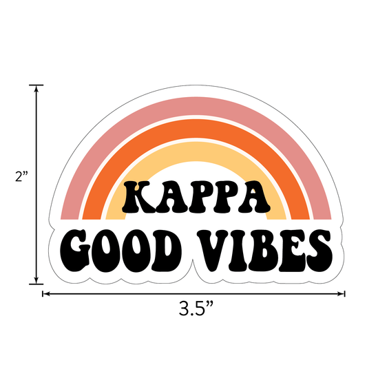 Kappa Kappa Gamma <br> Retro Sticker Sheet