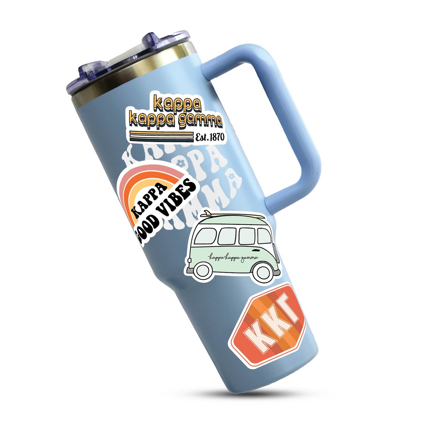 Kappa Kappa Gamma <br> Retro Sticker Sheet