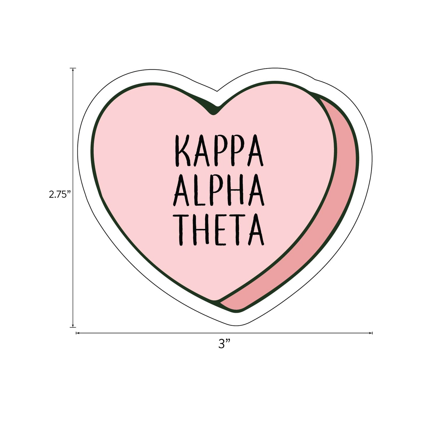 Kappa Alpha Theta- Sticker Sheet- Love Theme