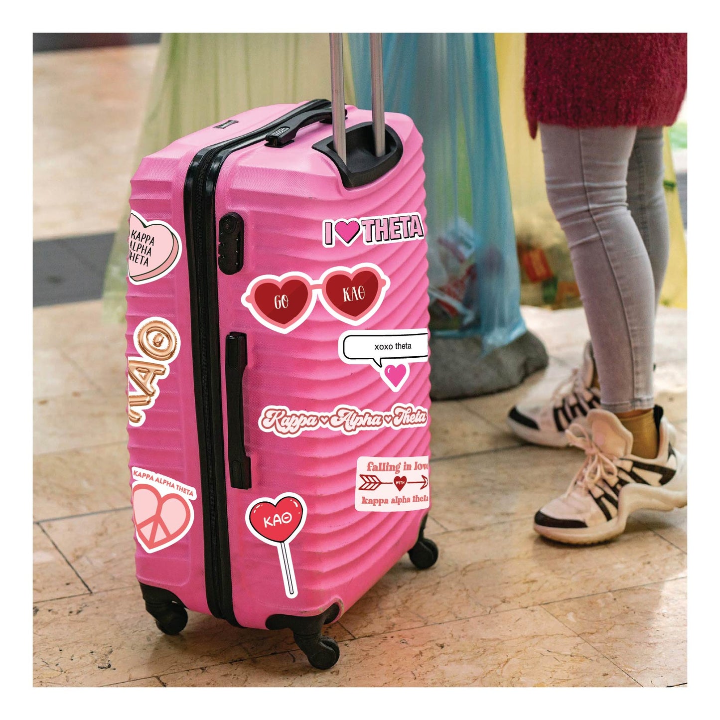 Kappa Alpha Theta- Sticker Sheet- Love Theme