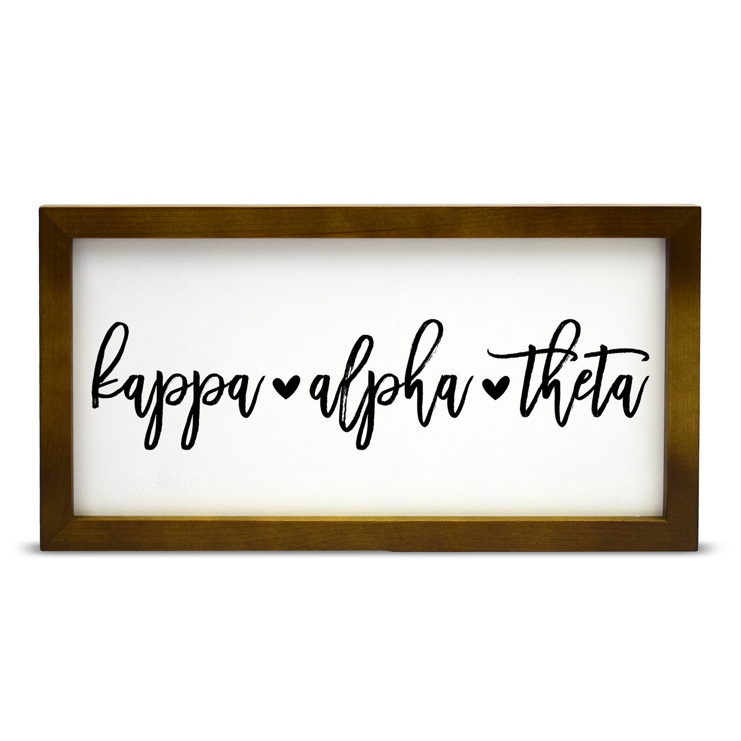 Kappa Alpha Theta Script Wooden Sign