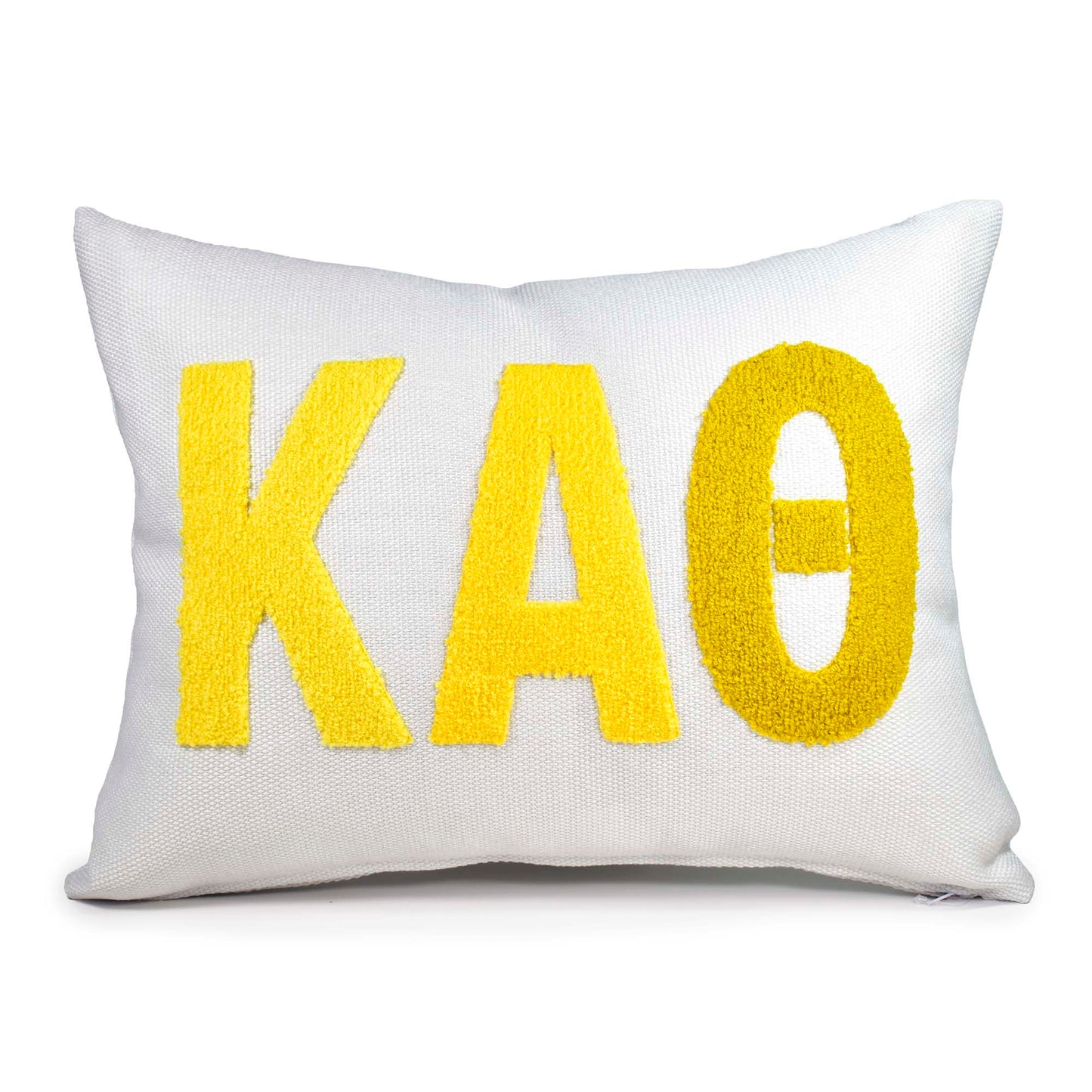Kappa Alpha Theta Pillow – Embroidered Plush Greek Letters Design