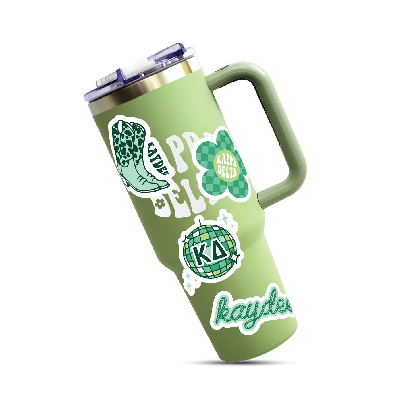 Kappa Delta Sticker Sheet - Western Disco Design