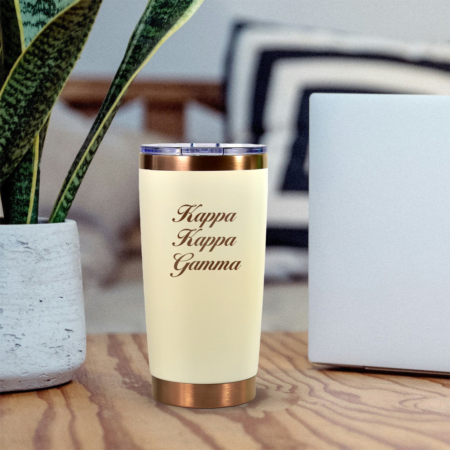 Kappa Kappa Gamma 20 oz. Insulated Tumbler with Sorority Name