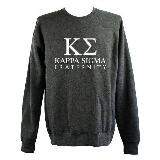 Kappa Sigma Sweatshirt- Crewneck Fraternity Varsity Letters Design