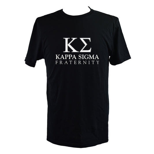 Kappa Sigma Fraternity T-Shirt- Varsity Greek Letters Design