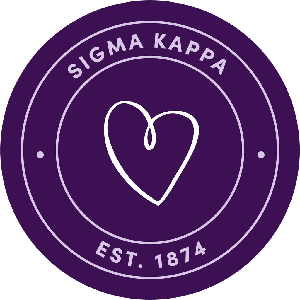 Sigma Kappa Sorority Car Decal Sticker- Full Color Circle Logo