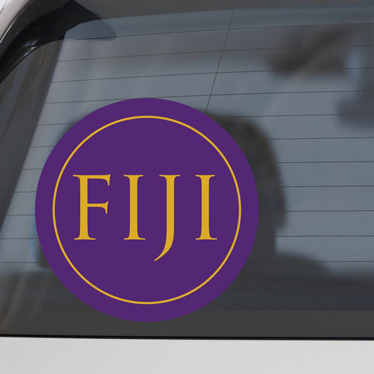 Phi Gamma Delta Fraternity Car Decal Sticker- Full Color Circle Logo