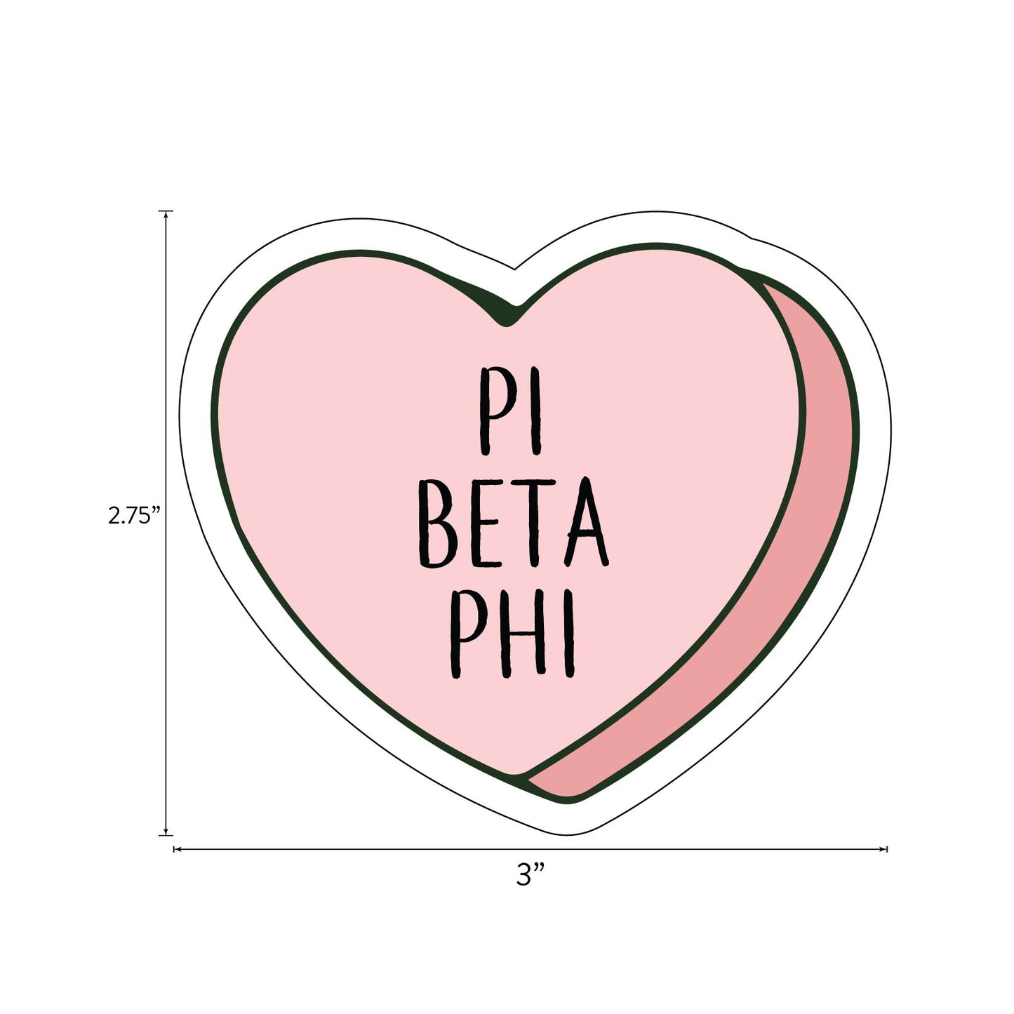 Pi Beta Phi- Sticker Sheet- Love Theme