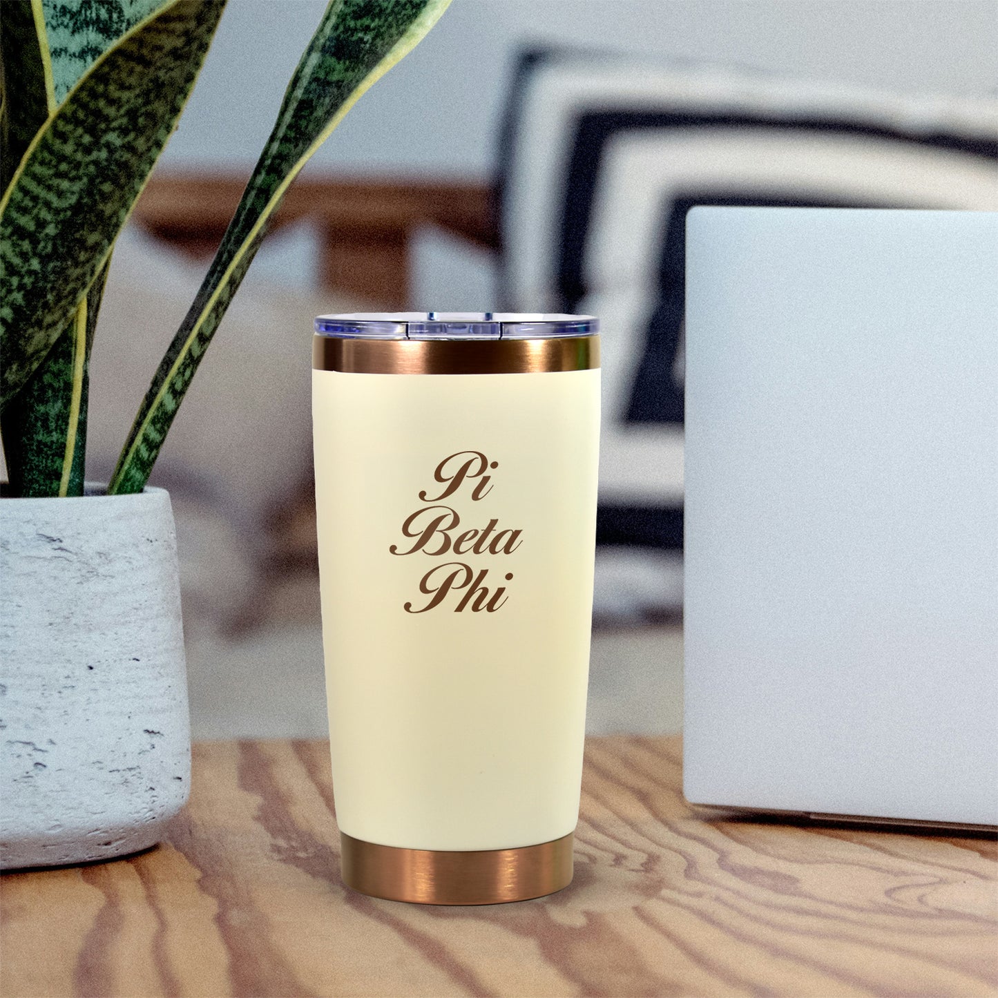 Pi Beta Phi 20 oz. Insulated Tumbler with Sorority Name