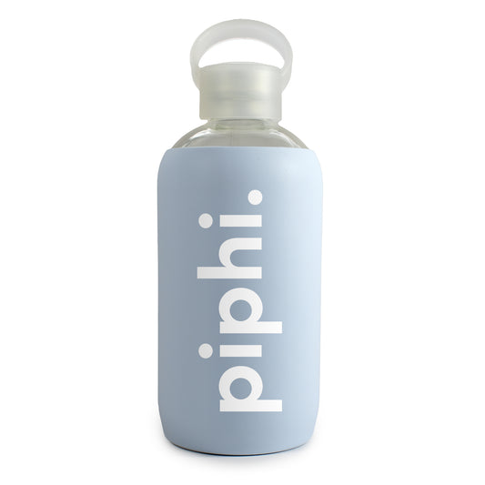 Pi Beta Phi Glass Water Bottle with Silicone Sleeve