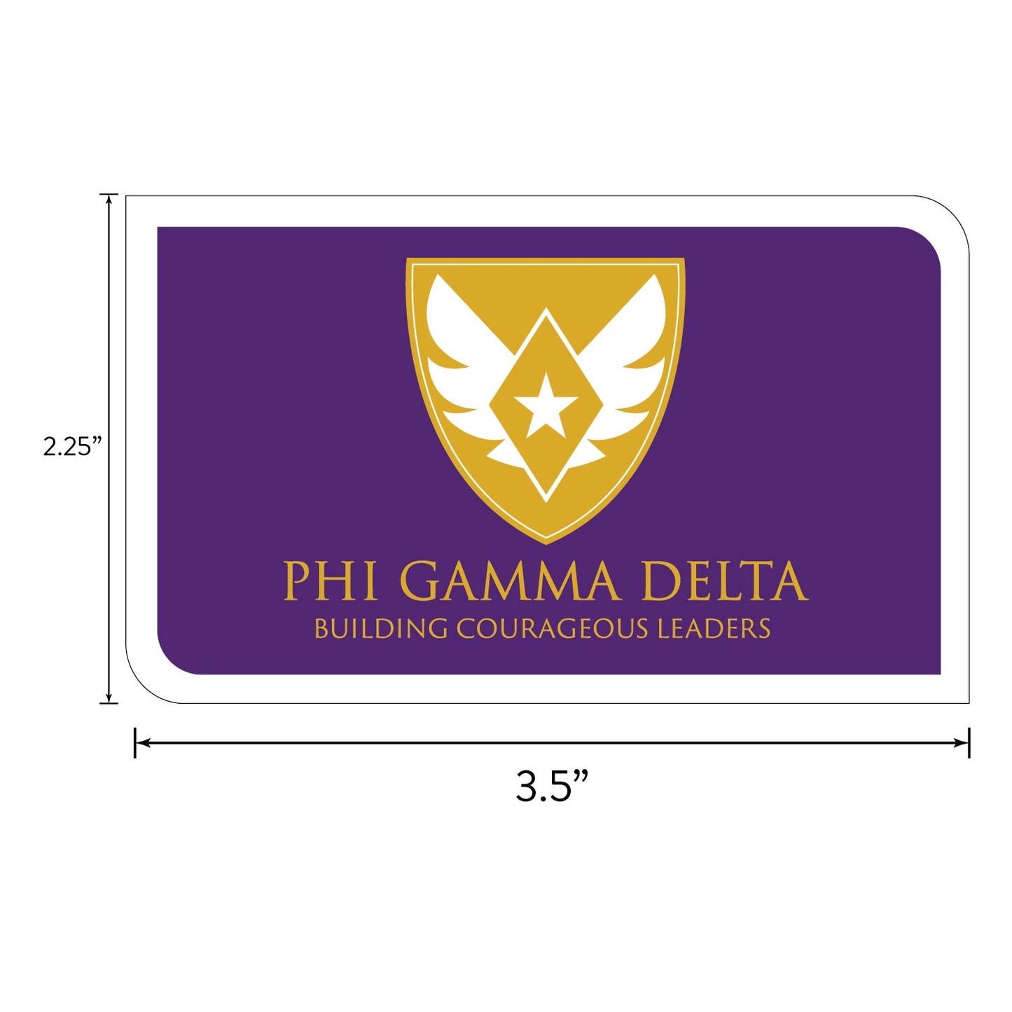 Phi Gamma Delta Fraternity Sticker Sheet- Brand Focus