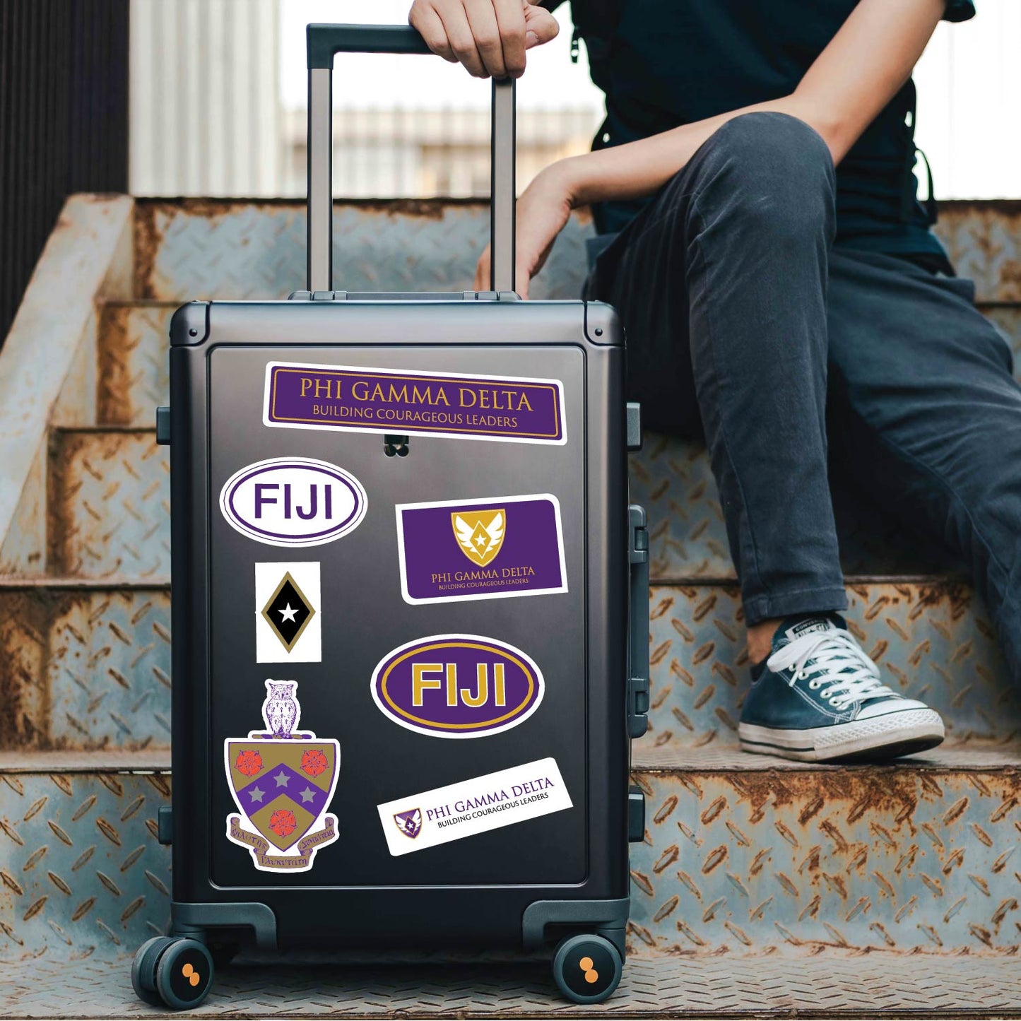 Phi Gamma Delta Fraternity Sticker Sheet- Brand Focus