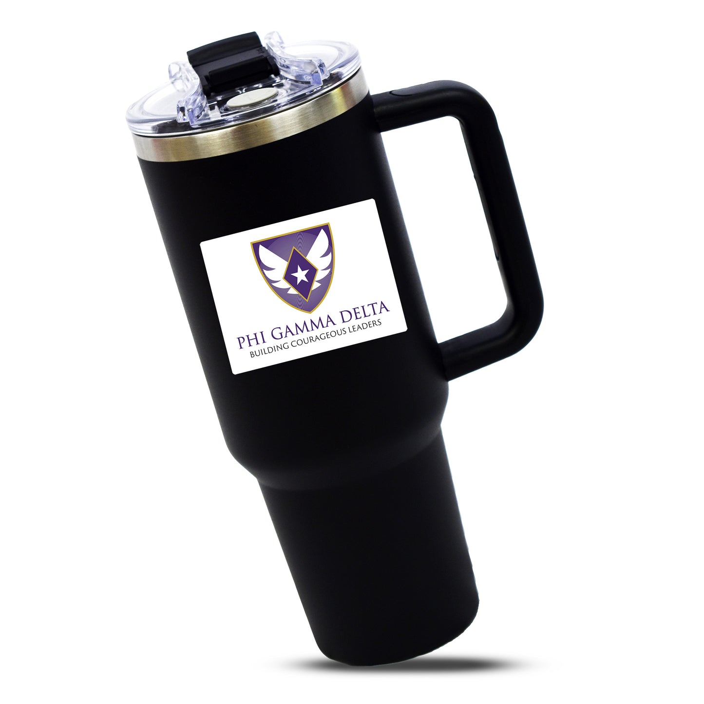 Phi Gamma Delta Fraternity 40oz Stainless Steel Tumbler with Handle