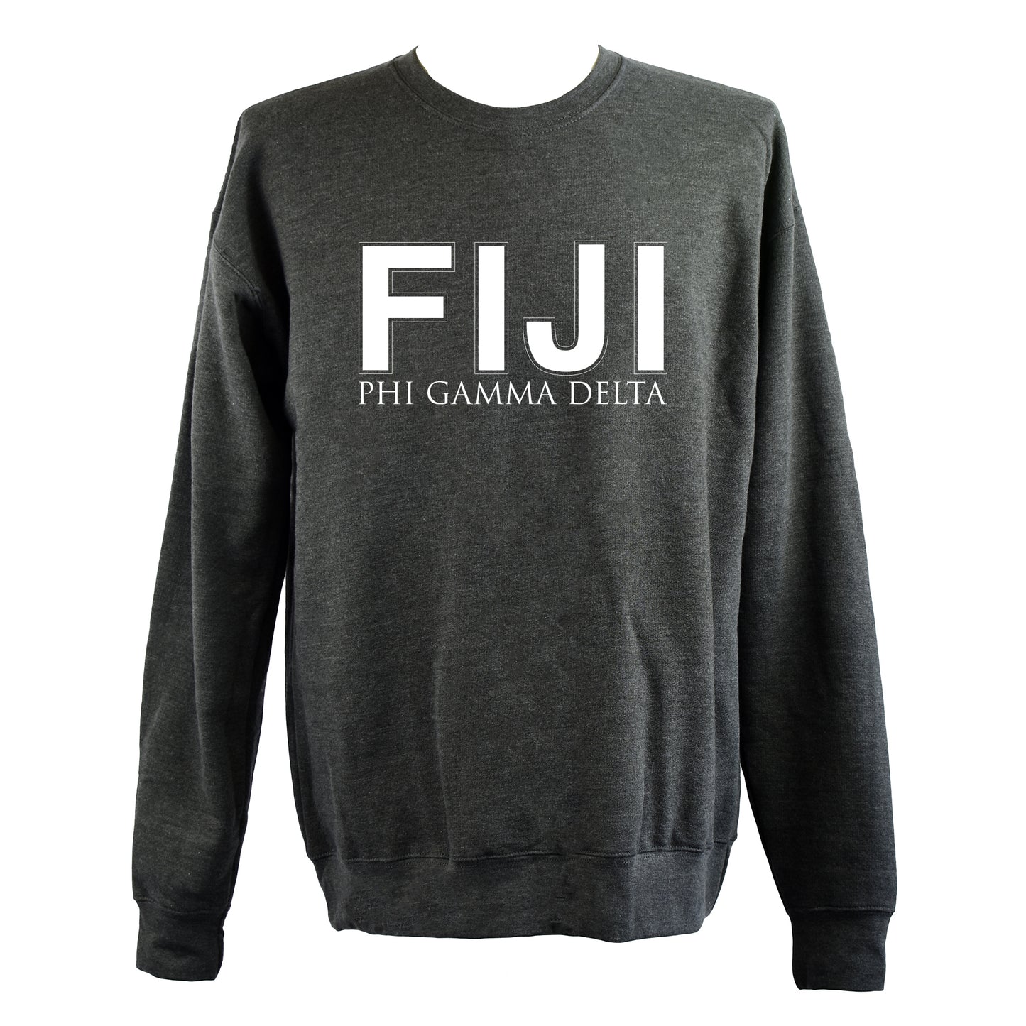 Phi Gamma Delta Sweatshirt- Crewneck Fraternity Varsity Letters Design