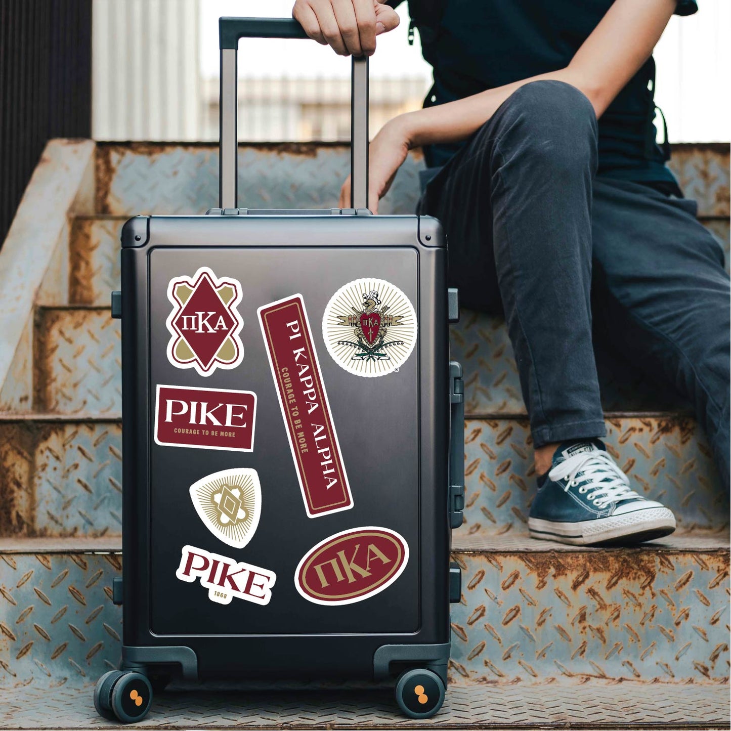 Pi Kappa Alpha Fraternity Sticker Sheet- Brand Focus