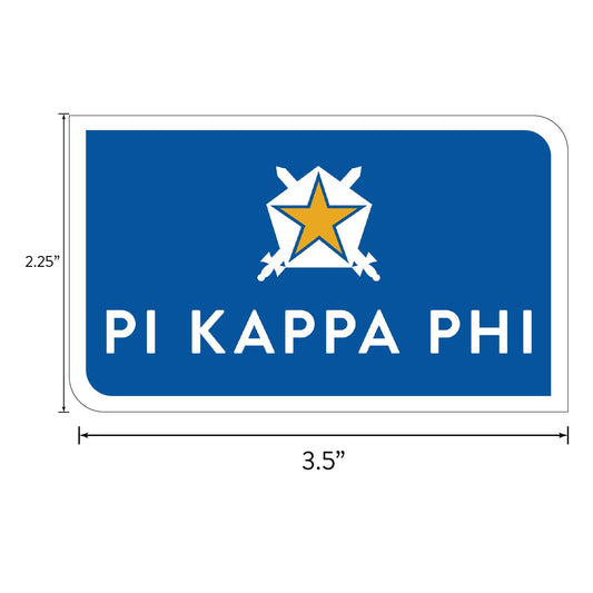Pi Kappa Phi Fraternity Sticker Sheet- Brand Focus