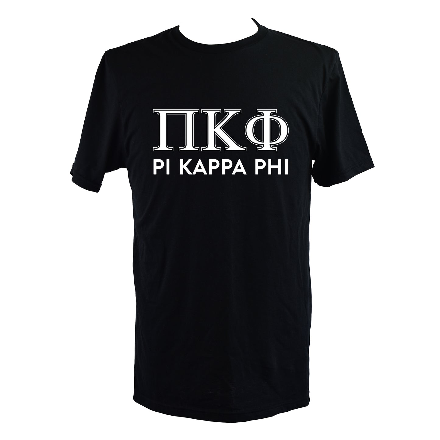 Pi Kappa Phi Fraternity T-Shirt- Varsity Greek Letters Design