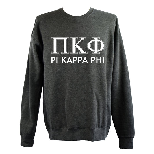 Pi Kappa Phi Sweatshirt- Crewneck Fraternity Varsity Letters Design