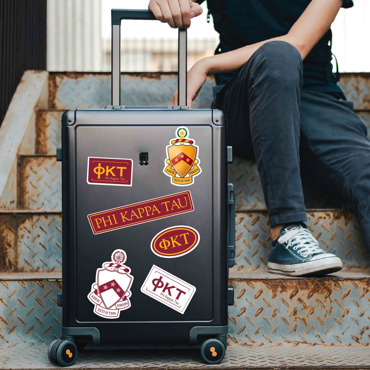 Phi Kappa Tau Fraternity Sticker Sheet- Brand Focus