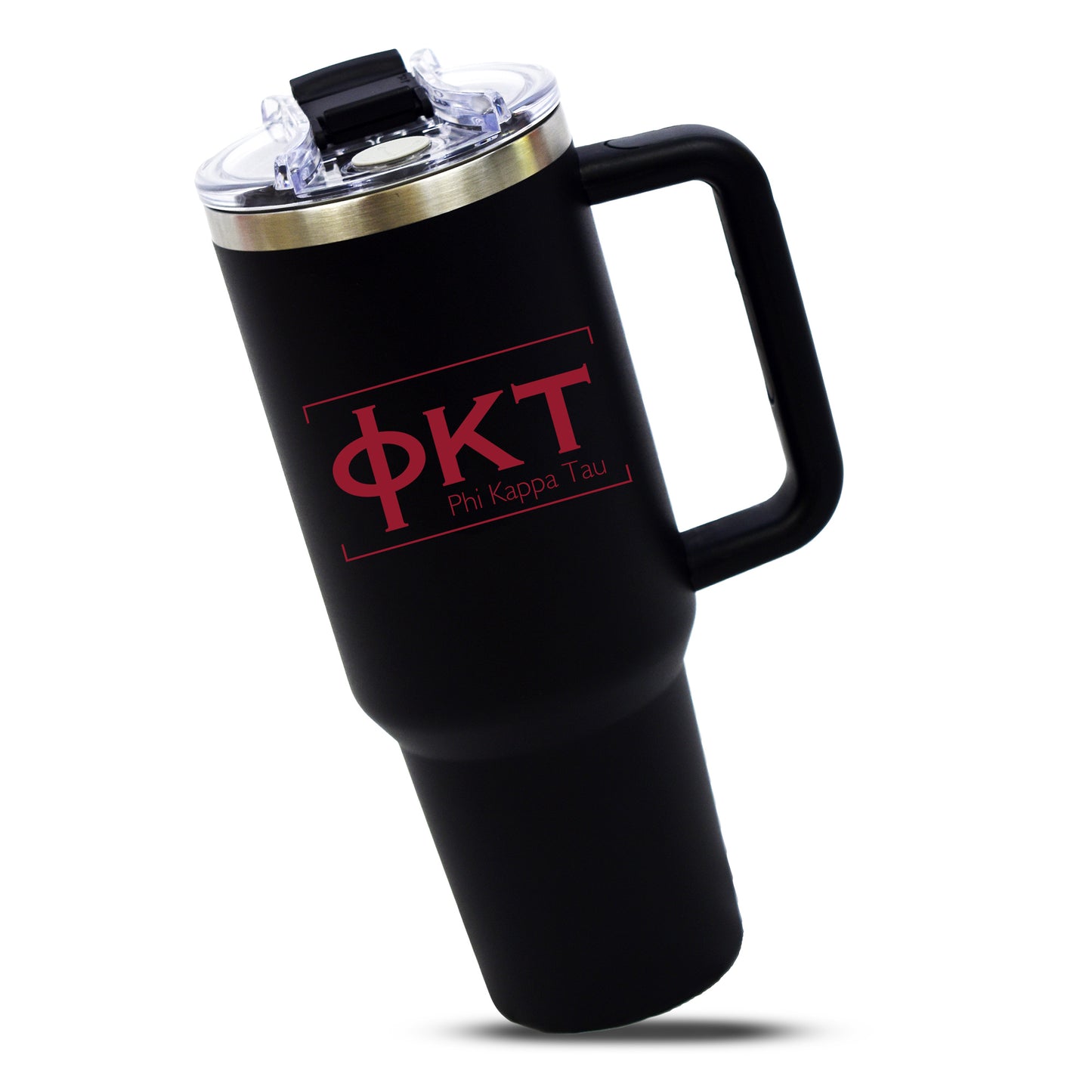 Phi Kappa Tau Fraternity 40oz Stainless Steel Tumbler with Handle
