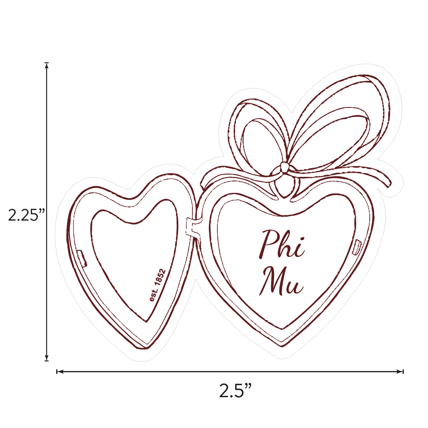 Phi Mu Sticker Sheet- Teddy Bears and Sisterhood Love Theme