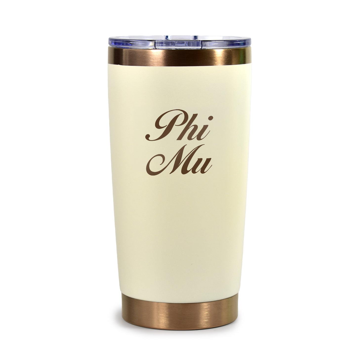 Phi Mu 20 oz. Insulated Tumbler with Sorority Name