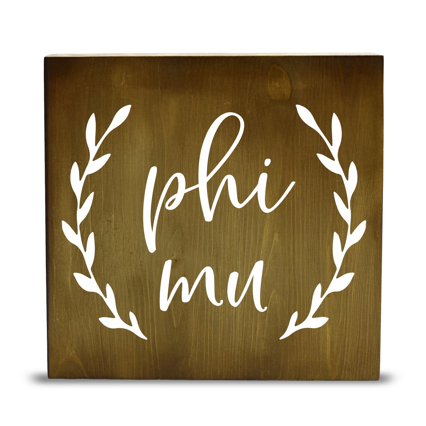 Phi Mu Wooden Wall Art