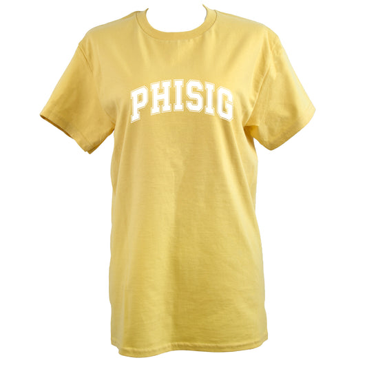 Phi Sigma Sigma Sorority T-Shirt- Varsity Design