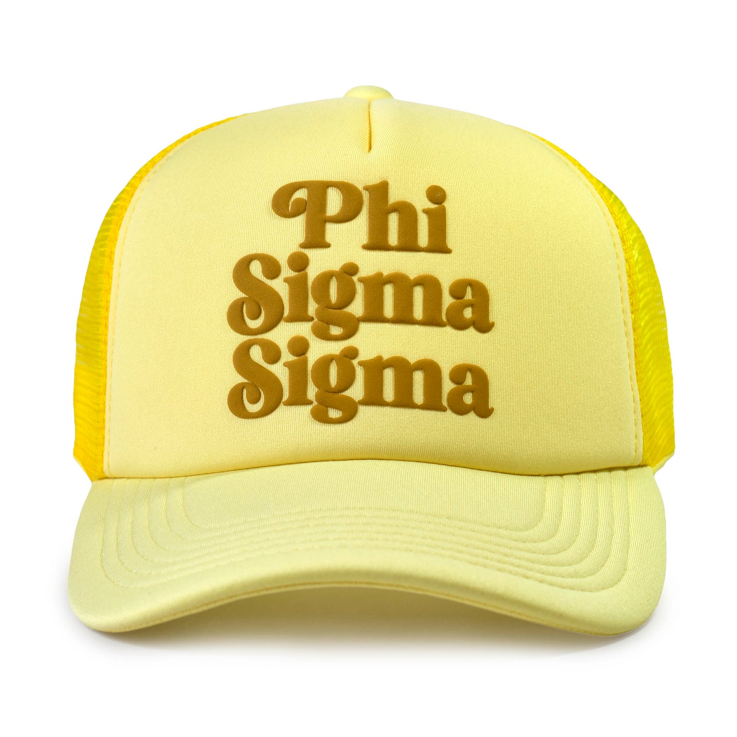 Phi Sigma Sigma Baseball Cap, Mesh Trucker-Style Hat
