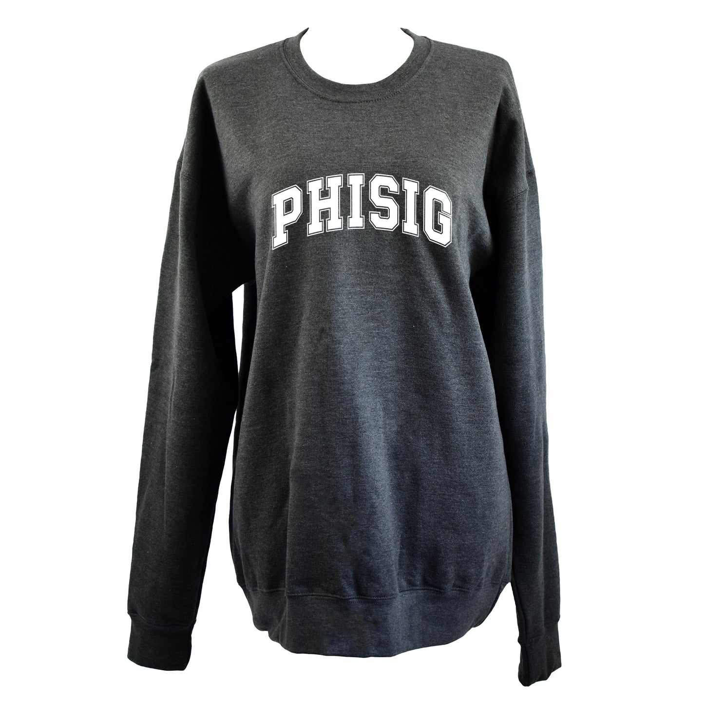 Phi Sigma Sigma Sweatshirt- Crewneck Varsity Letters Design
