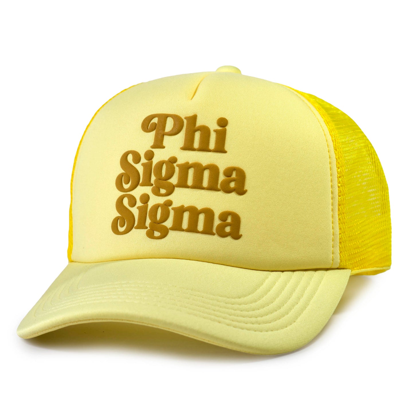 Phi Sigma Sigma Baseball Cap, Mesh Trucker-Style Hat