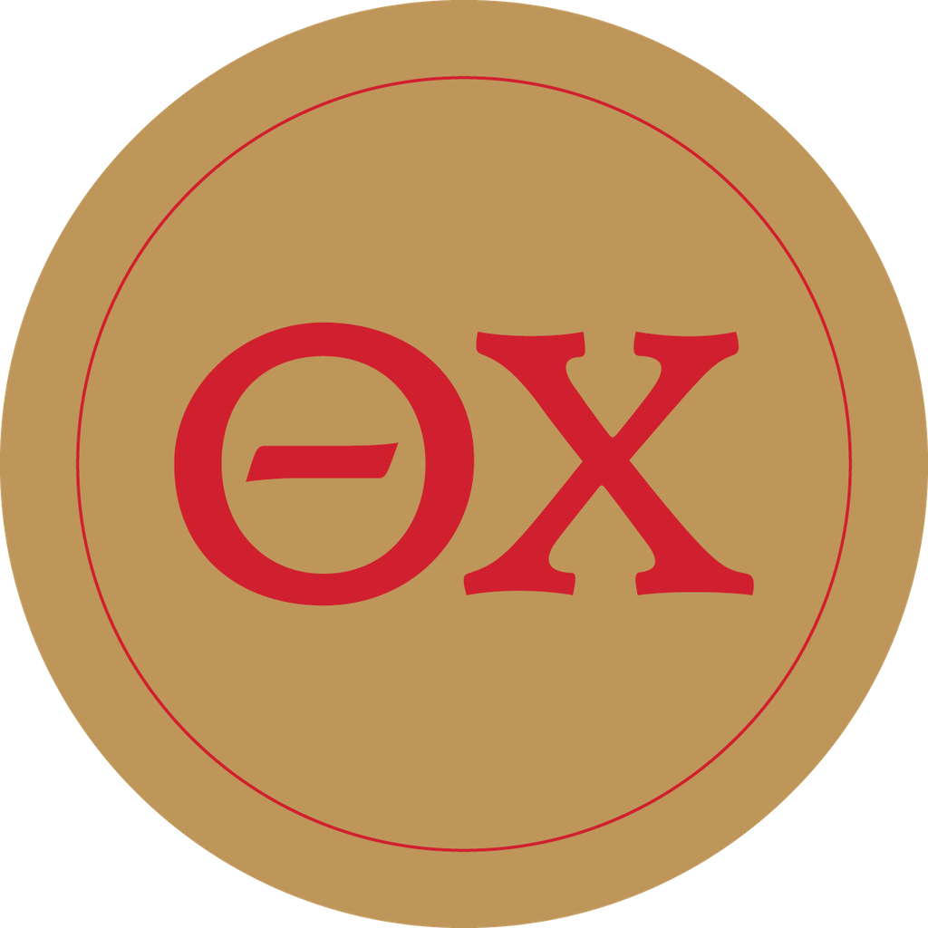 Theta Chi Fraternity Car Decal Sticker- Full Color Circle Logo