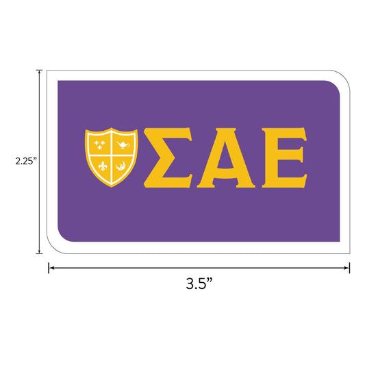 Sigma Alpha Epsilon Fraternity Sticker Sheet- Brand Focus