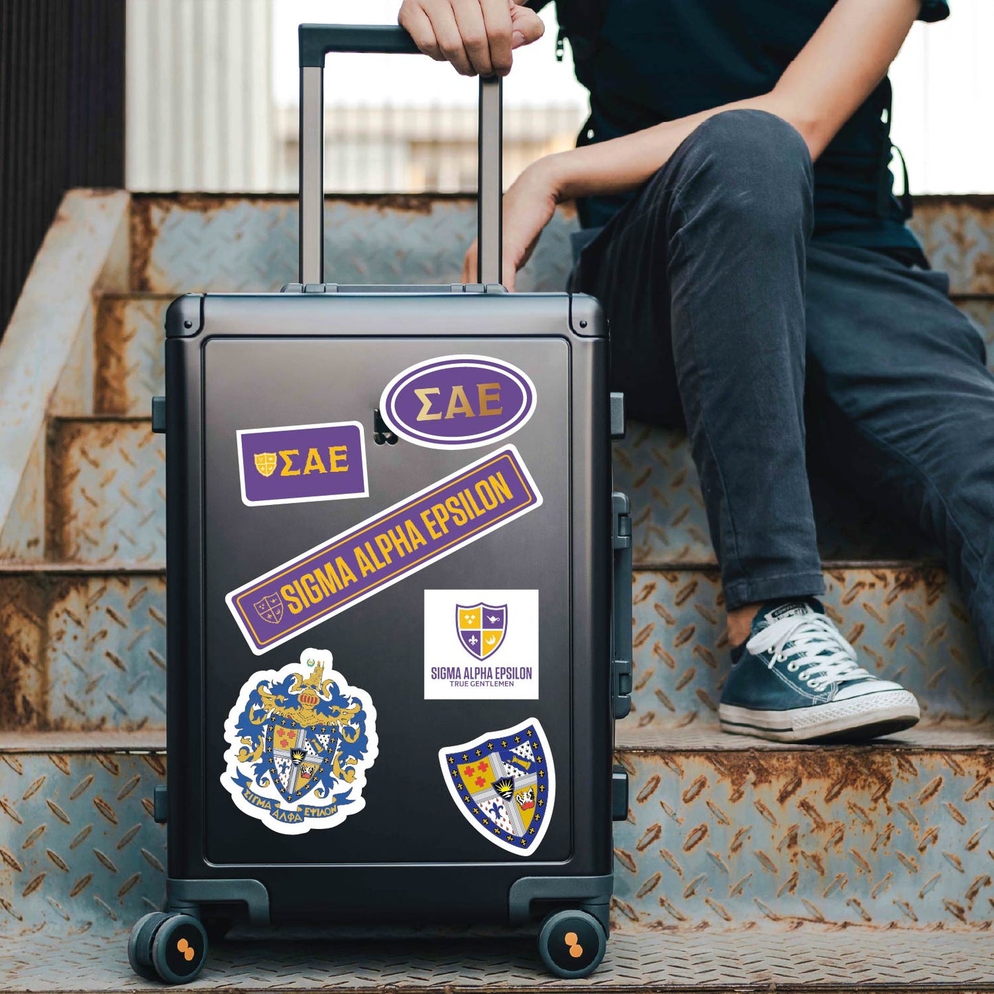 Sigma Alpha Epsilon Fraternity Sticker Sheet- Brand Focus