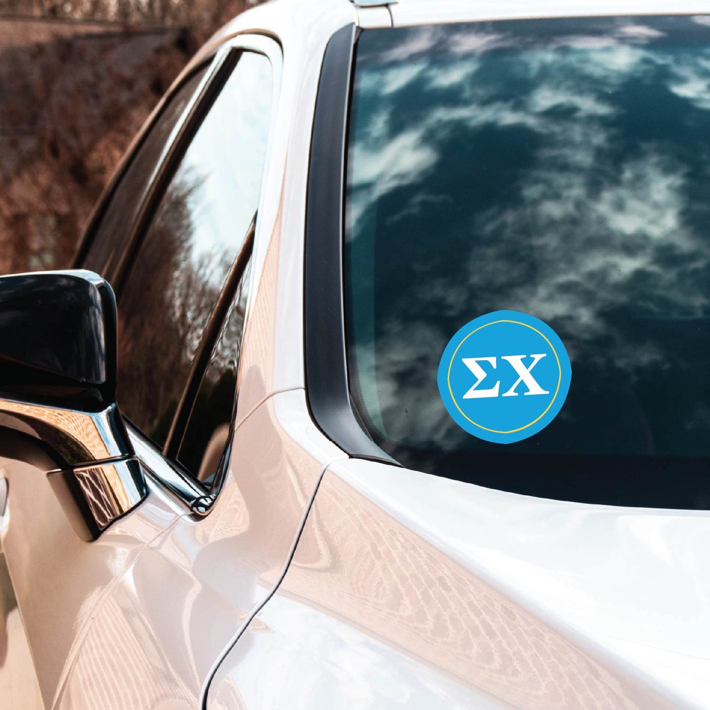 Sigma Chi Fraternity Car Decal Sticker- Full Color Circle Logo