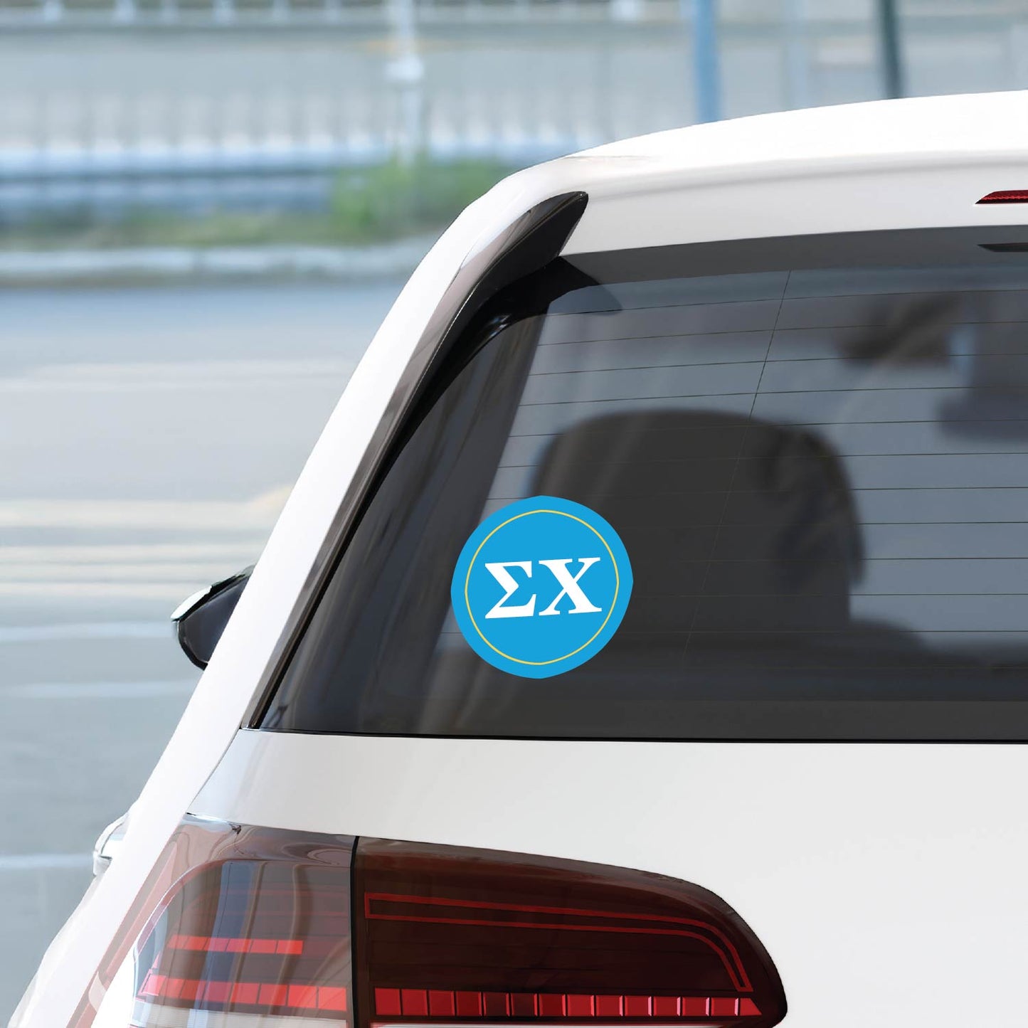 Sigma Chi Fraternity Car Decal Sticker- Full Color Circle Logo