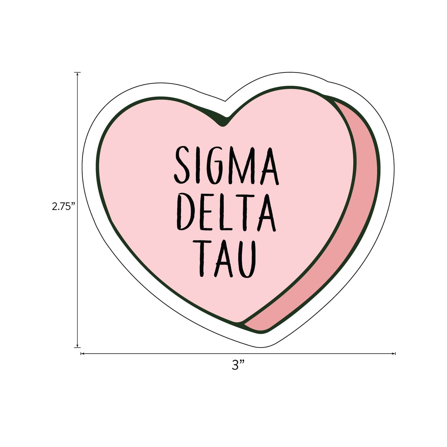 Sigma Delta Tau- Sticker Sheet- Love Theme