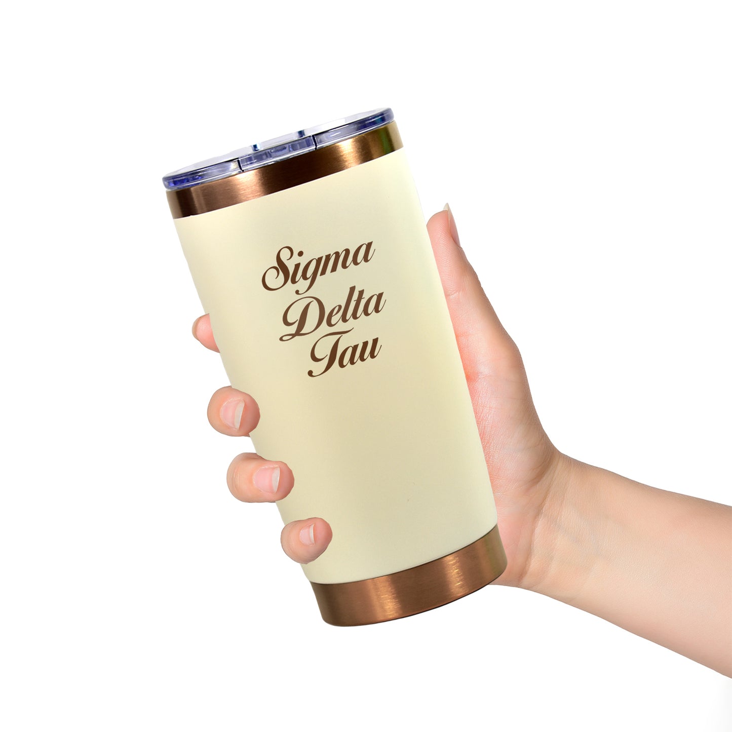 Sigma Delta Tau 20 oz. Insulated Tumbler with Sorority Name