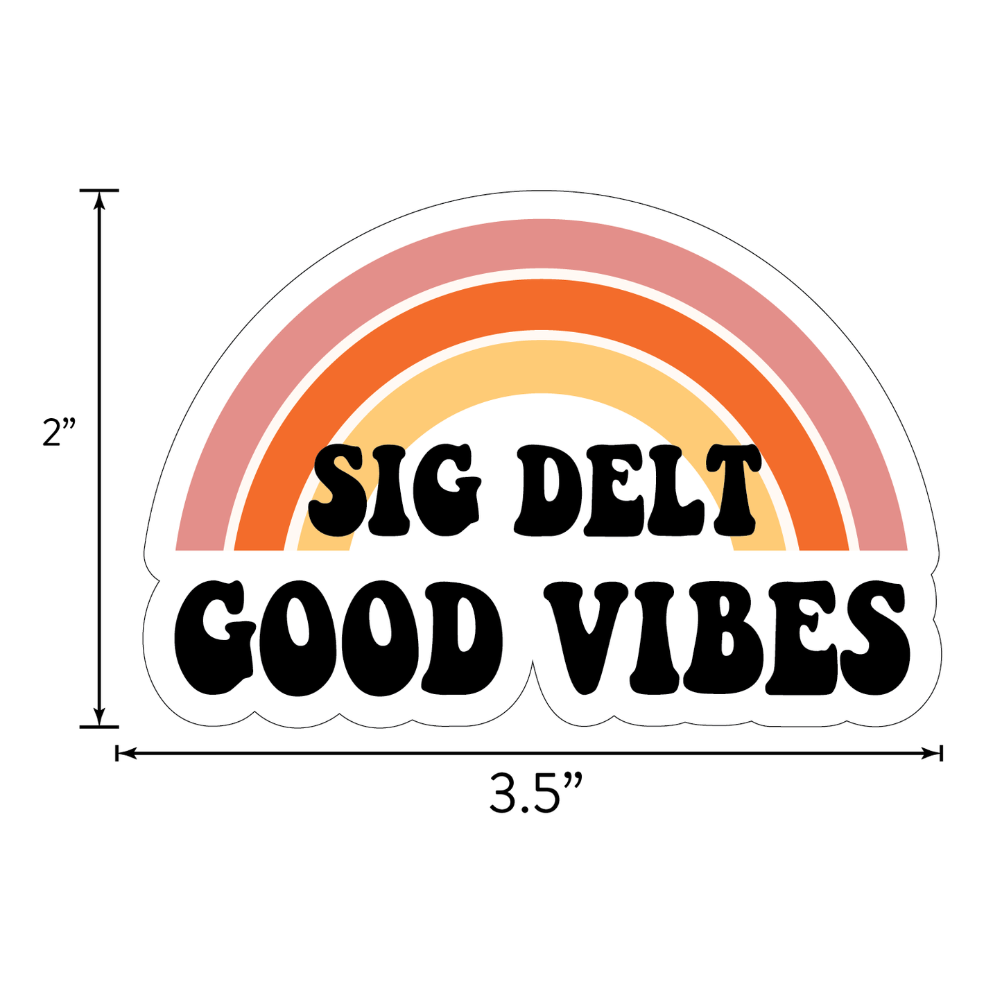 Sigma Delta Tau <br> Retro Sticker Sheet