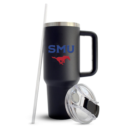 Southern Methodist University 40oz Stainless Steel Tumbler with Handle