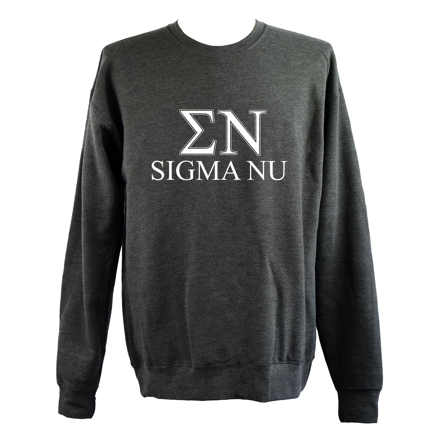 Sigma Nu Sweatshirt- Crewneck Fraternity Varsity Letters Design