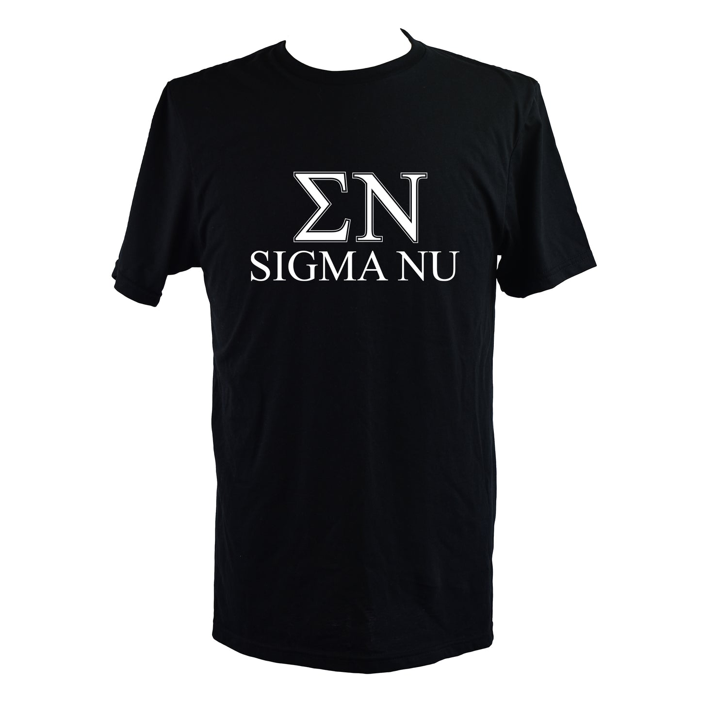 Sigma Nu Fraternity T-Shirt- Varsity Greek Letters Design