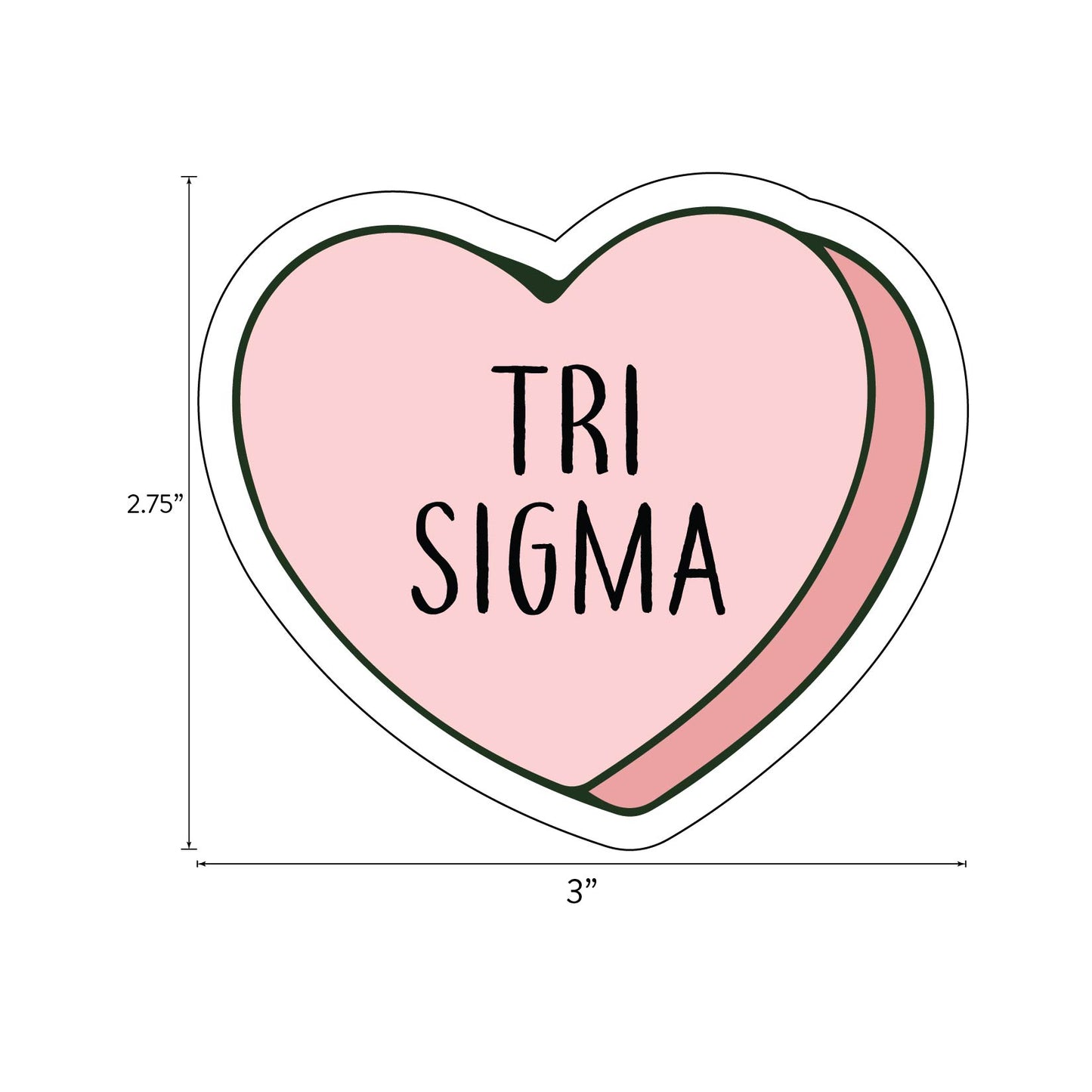 Sigma Sigma Sigma- Sticker Sheet- Love Theme