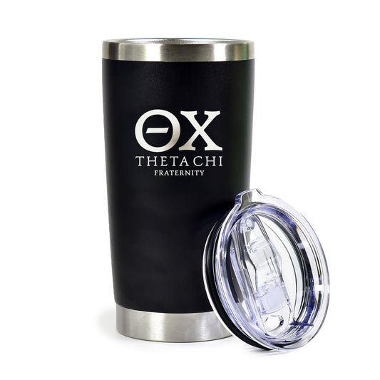 Theta Chi 20 oz. Insulated Tumbler with Greek Letters