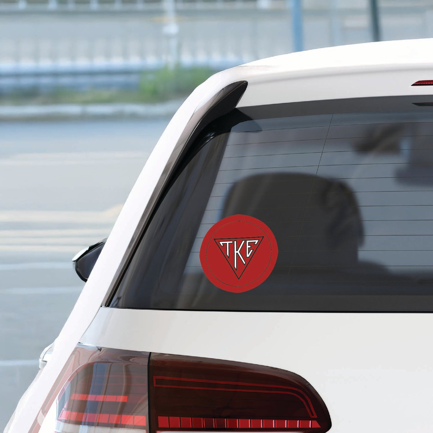 Tau Kappa Epsilon Fraternity Car Decal Sticker- Full Color Circle Logo